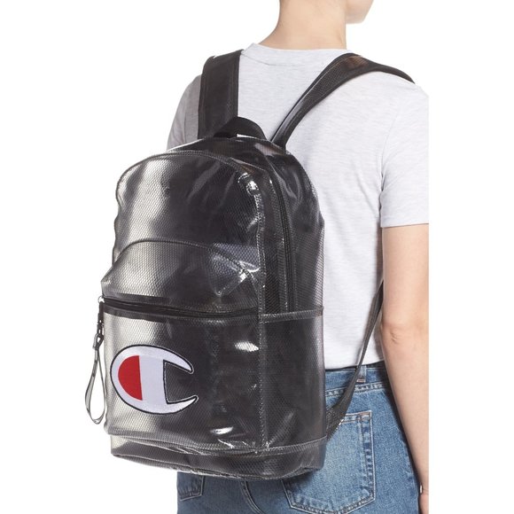 Champion Other - NWT Champion Supercize Clear Backpack - Black